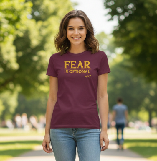 Fear Is Optional Tee – Purpose-Driven Apparel